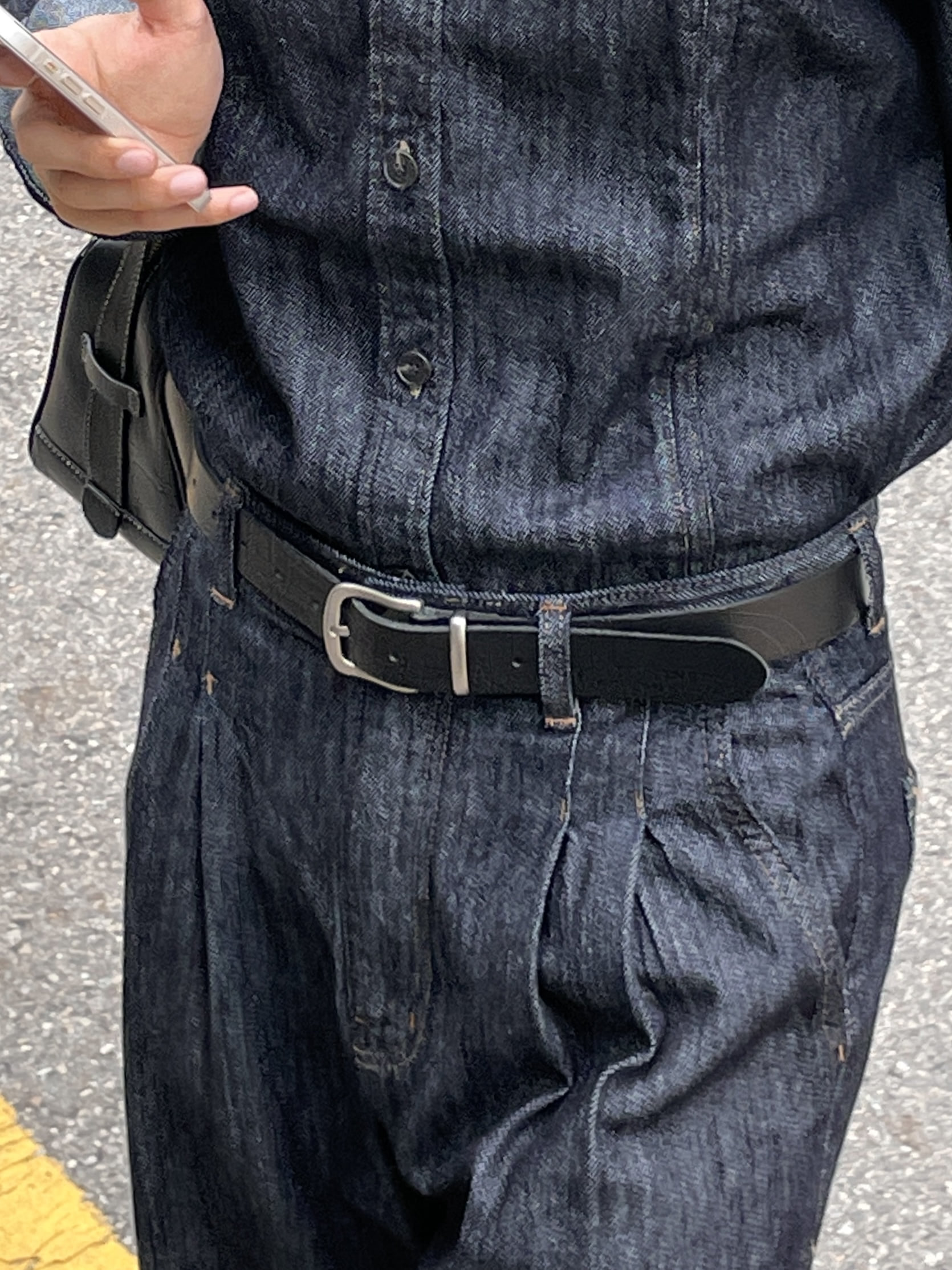 Trendy leather belt
