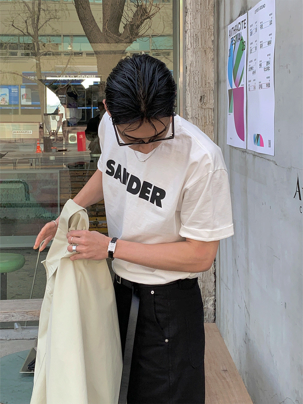 Sander half t-shirt